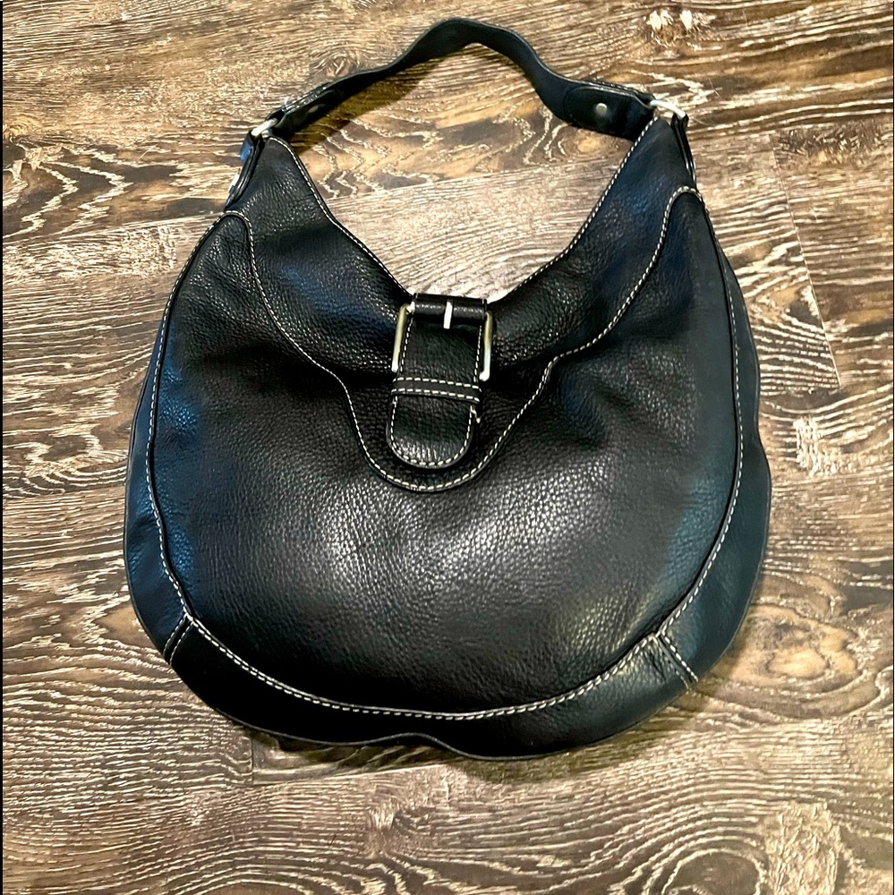 Vintage Michael Kors bag.   Black.   Magnetic front closure